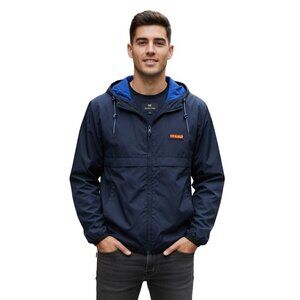 Scotch & Soda Classic Nylon Windbreaker Navy Jacket Size L